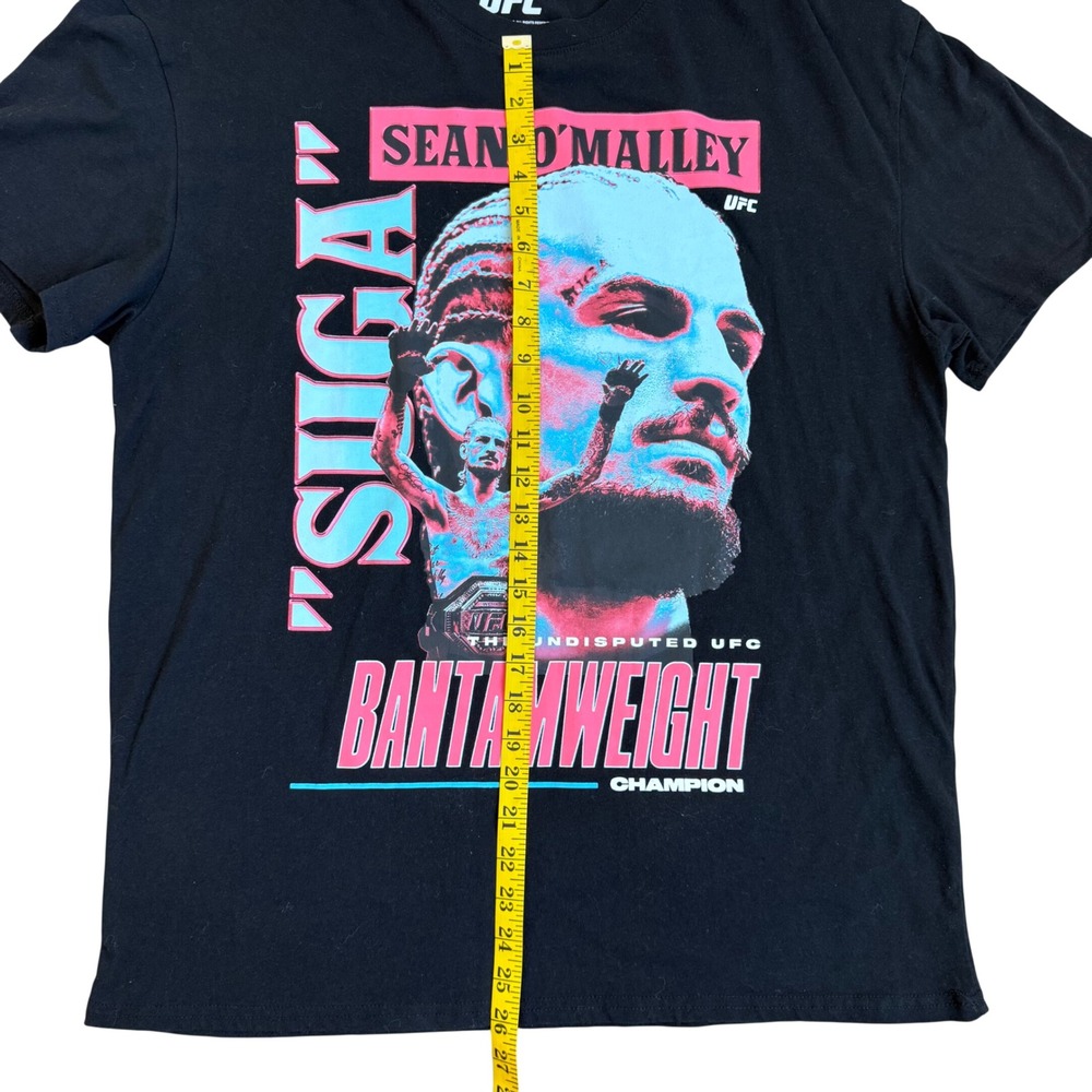 UFC Sean OMalley "Suga" Bantamweight Champion Black T‎ Shirt Mens Size XL - Picture 6 of 8